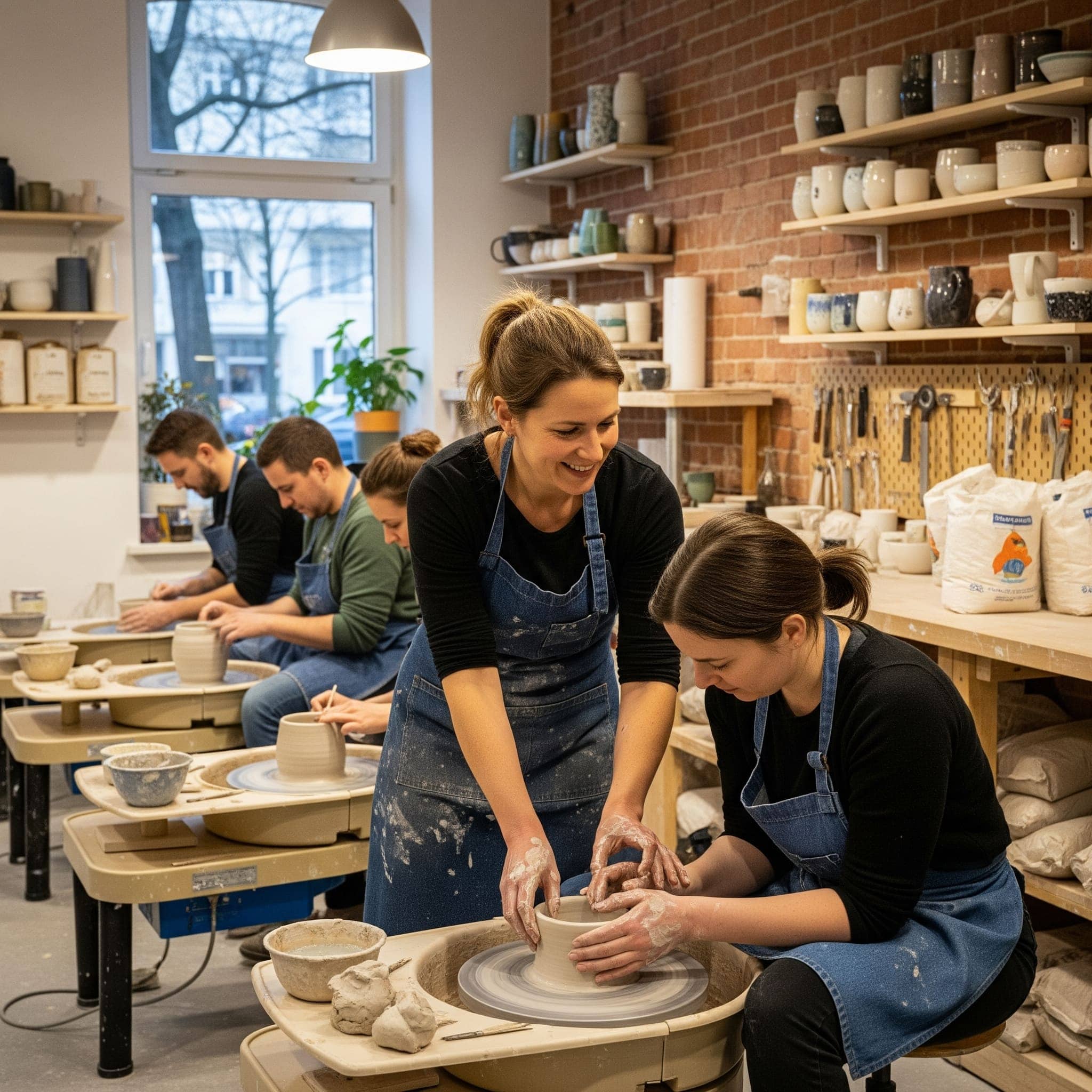 Pottery class in Berlin